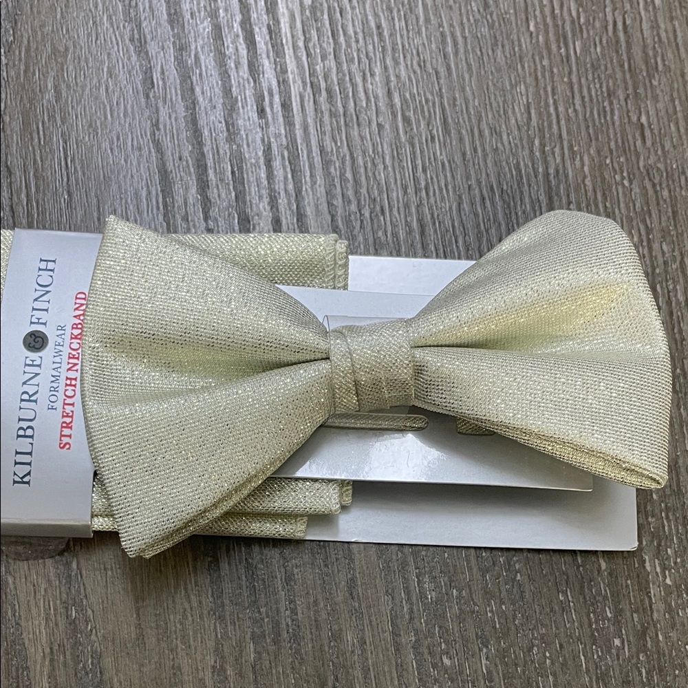 Kilburn & Finch Classic Gold Bow Tie